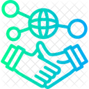 Hand Holding A Handshake For Networking Networking Connection Icon