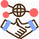 Hand Holding A Handshake For Networking Networking Connection Icon