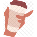 Hand Holding Coffee Hot Coffee Hot Beverage Icon