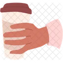 Hand Holding Coffee Hot Coffee Hot Beverage Icon