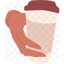 Hand Holding Coffee Hot Coffee Hot Beverage Icon