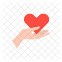 Hand Holding Heart Icon