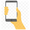 Hand Holding Smartphone Icon