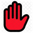 Hand Stop Stop Sign Icon