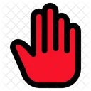 Hand Stop Stop Sign Icon