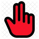 Hand Two Fingers Click Icon