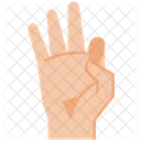 Hand Mudra  Icon