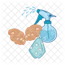 Bottle Spray Clean Icon