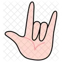 Hand Symbol I Love You Love Valentine Icon