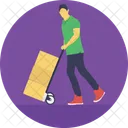 Hand Truck Trolley Icon