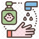 Hand Washing Water Icon