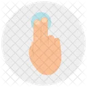 Zwei Finger Tippen Symbol