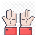 Hande Handabdruck Handbewegung Symbol