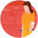 Handicap Walker Rehabilitation Patient Walker Icon