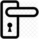 손잡이 자물쇠 도어 잠금 장치 아이콘