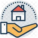 Hand Holding House Icon