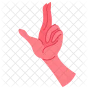 Hand Gesture Feminine Icon