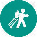 Handtruck Carrying Luggage Icon