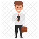 Happy Businessman  Icon