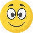 Happy Surprised Emoticon Icon