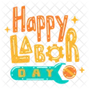 Happy labor day  Icon