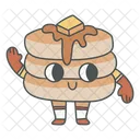 Happy Pancake Cute Pancake Pancake Icon