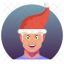 Santa Christmas Emoji Icon