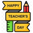 Happy Teachers Day Education Icon