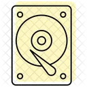 Hard Disk Color Shadow Thinline Icon Icon