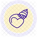 Hare Love Animal Line Style Icon Icon