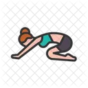 Hare Pose Training Yoga Icon