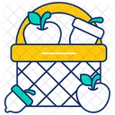 Harvest Basket Fruits Basket Flower Icon