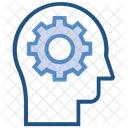 Education Head Cogwheel Icon