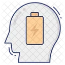 Head Person Battery Icon