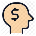 Head Side Dollar  Icon