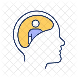 Head visual thinking  Icon