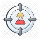 Headhunting Human Resource Staff Selection Icon