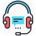 Headphone Communication Support Icon