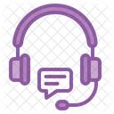 Headphone Customer Care Icon