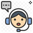 Headset Assistant Operator Icon