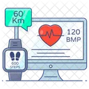 Ecg Monitor Electrocardiogram Heartbeat Monitor アイコン