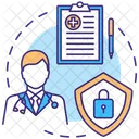 Health privacy  Icon