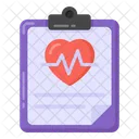 Heart Report Health Report Cardiogram Icon