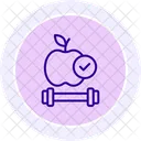 Healthy Habits Color Circle Icon Icon