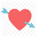 Heart Arrow Valentine Icon