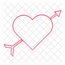 Heart Arrow Love Icon