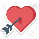 Heart Arrow Love Archery Icon