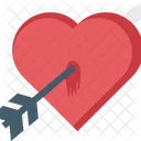 Heart Arrow Love Archery Icon