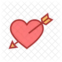 Heart Arrow Romance Romantic Icon