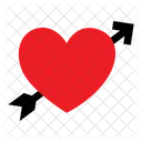 Heart Arrow Heart Love Icon